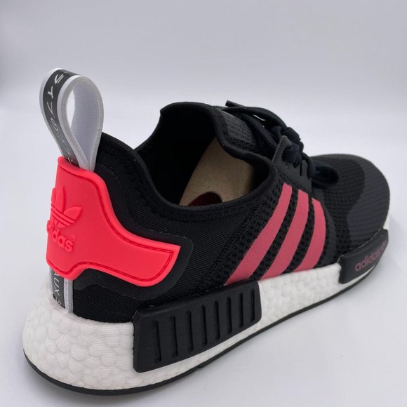 Adidas NMD R1 Black / Pink / White Mens Shoes - Picture 8 of 8